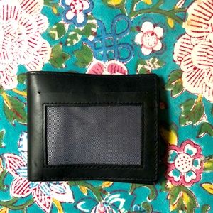 Mens Black Leather Wallet